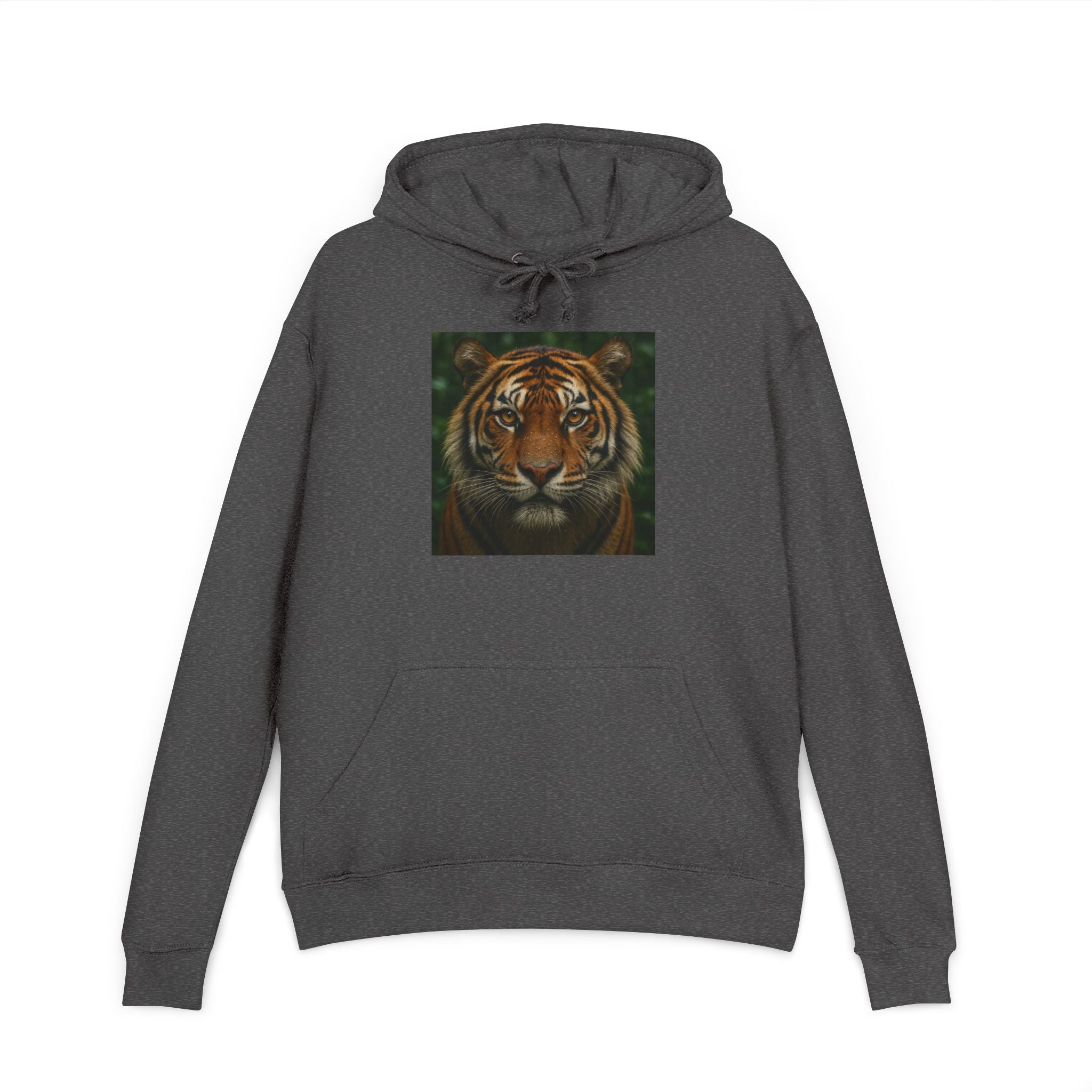 Tiger Face Hoodie — Realistic Bengal Tiger Graphic Pullover