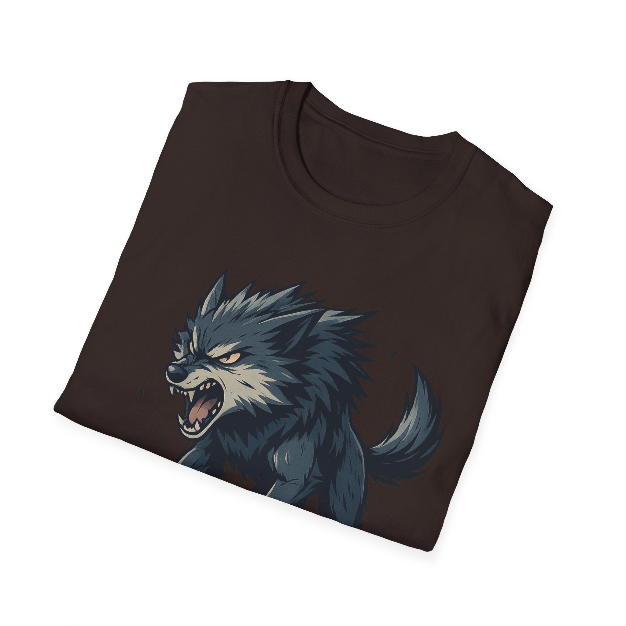 Howling Wolf  T-Shirt | Fierce Wolf Night Forest Design
