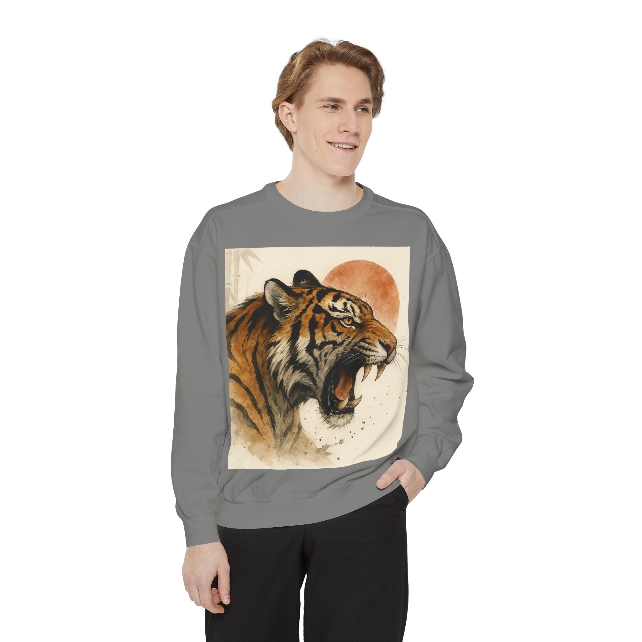 Roaring Tiger Sweatshirt — Vintage Sun Graphic Crewneck