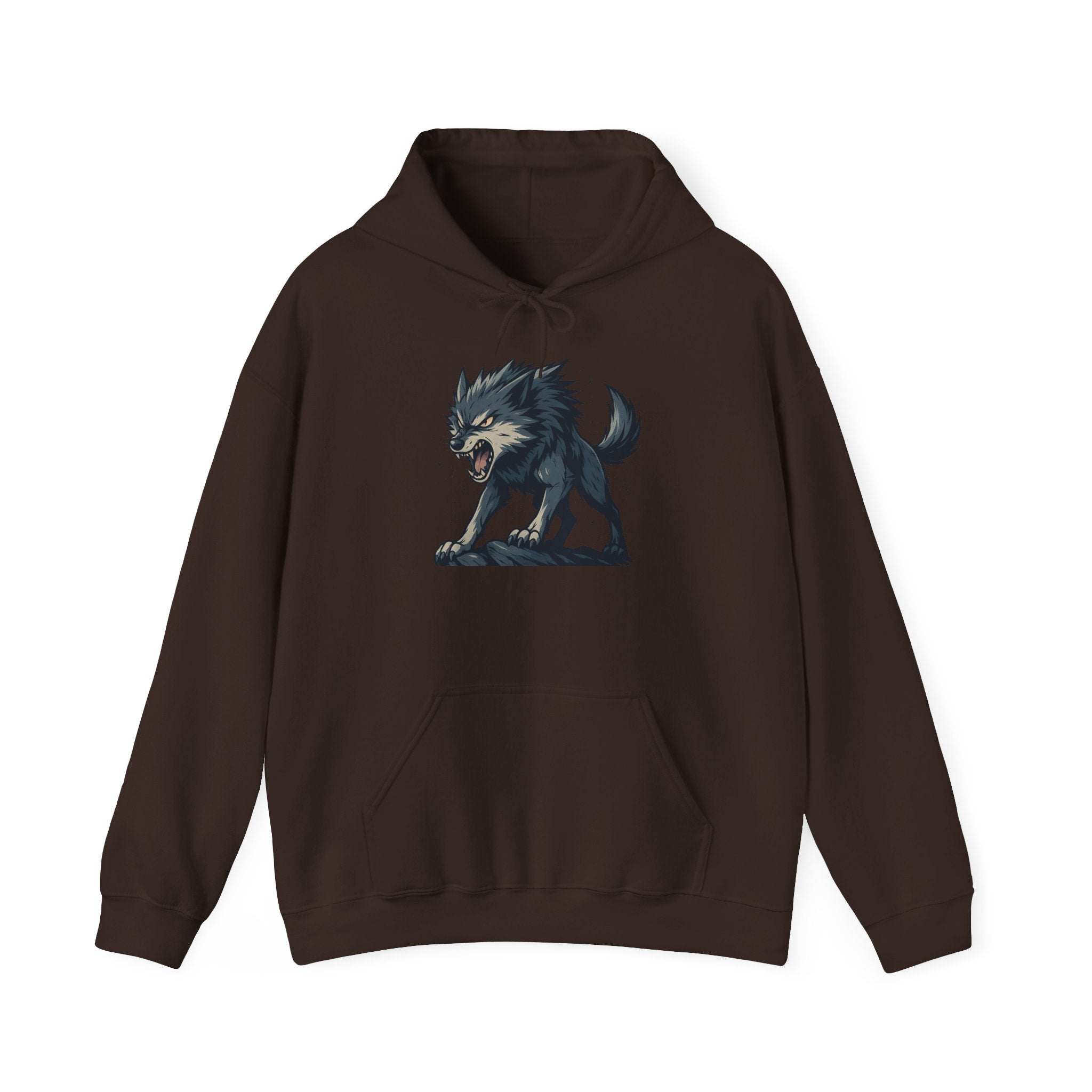 Growling Wolf Hoodie | Fierce Werewolf Graphic Sweatshirt