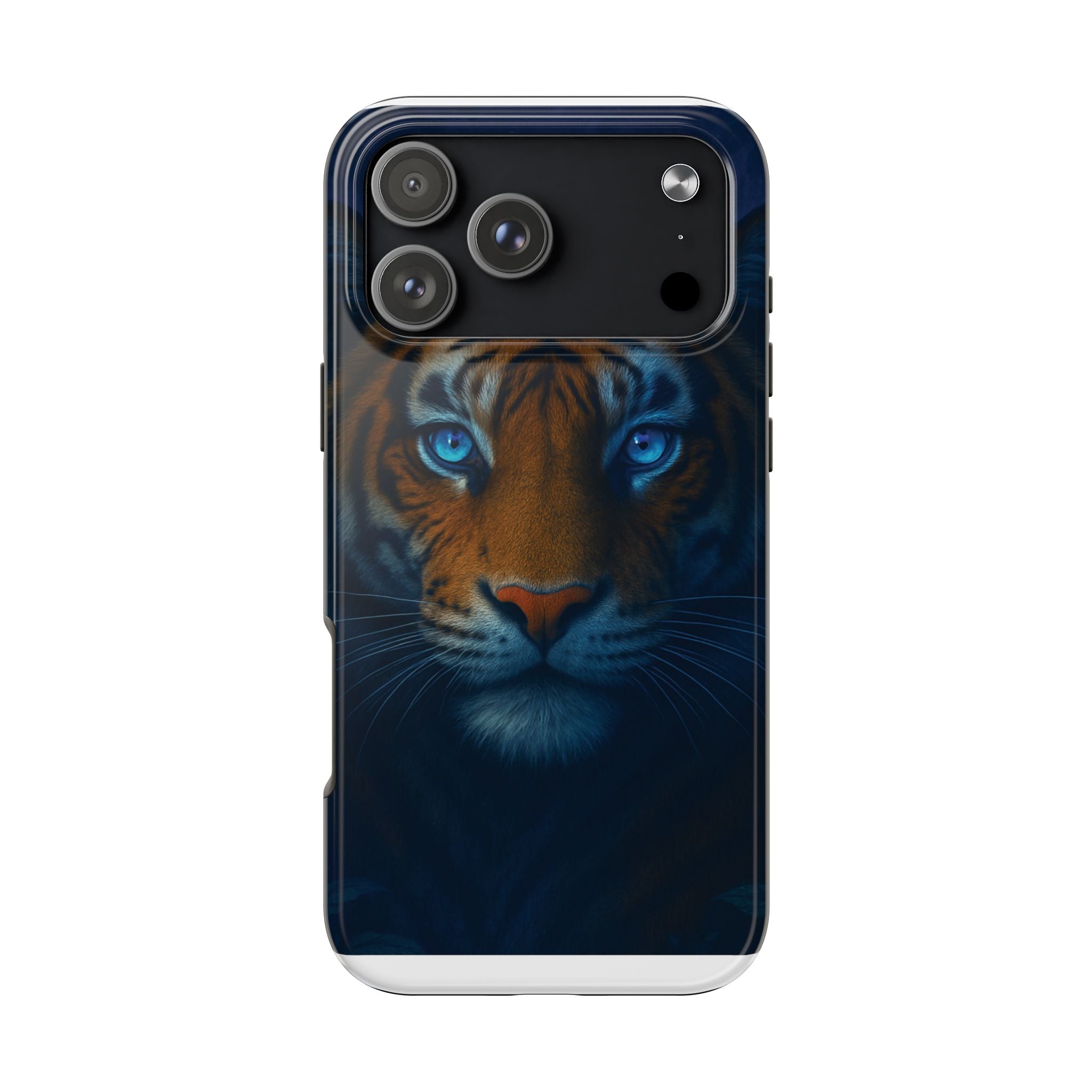Tiger Eyes Tough Phone Case — Blue-Eyed Tiger Protective Smartphone Cover