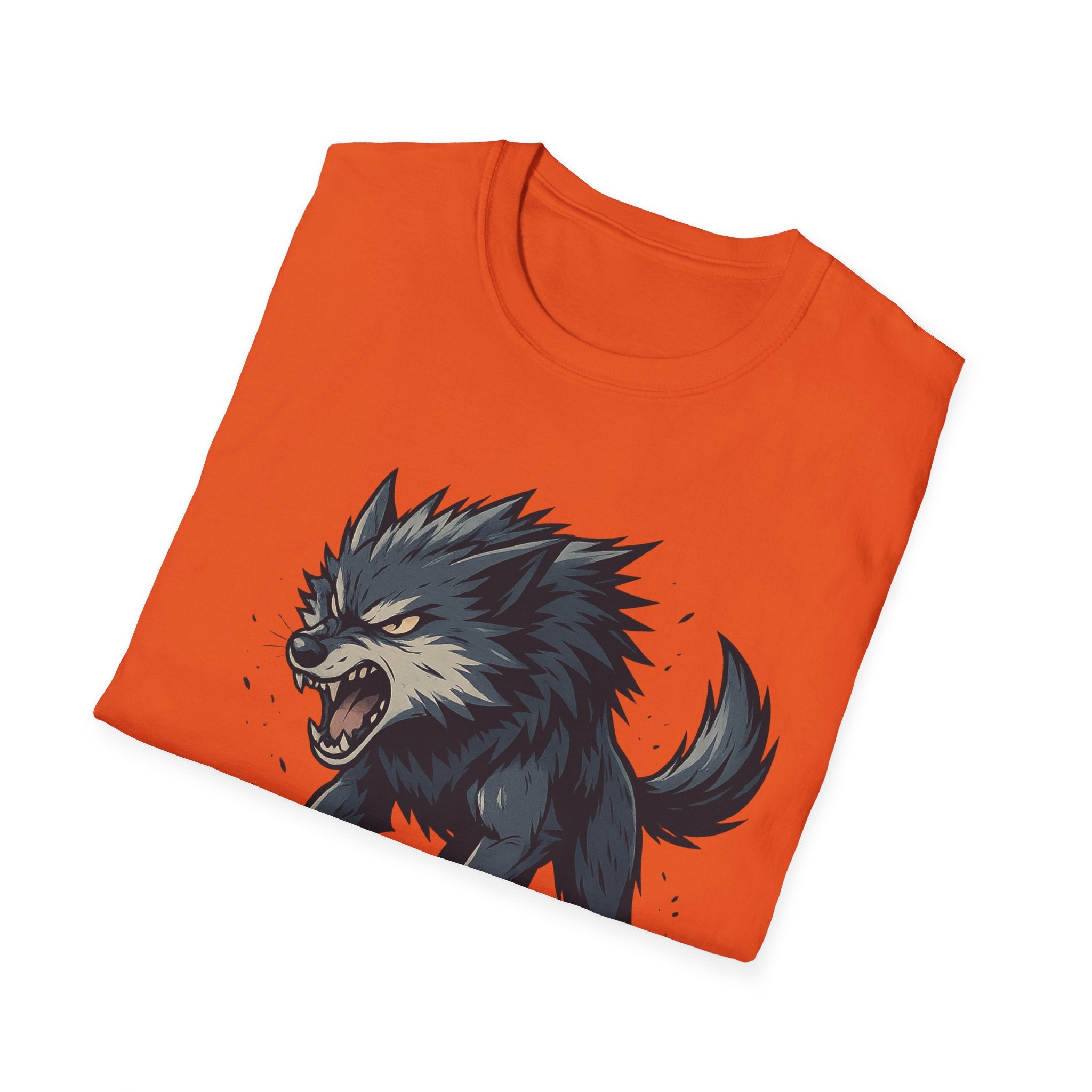 Howling Wolf  T-Shirt | Fierce Wolf Night Forest Design