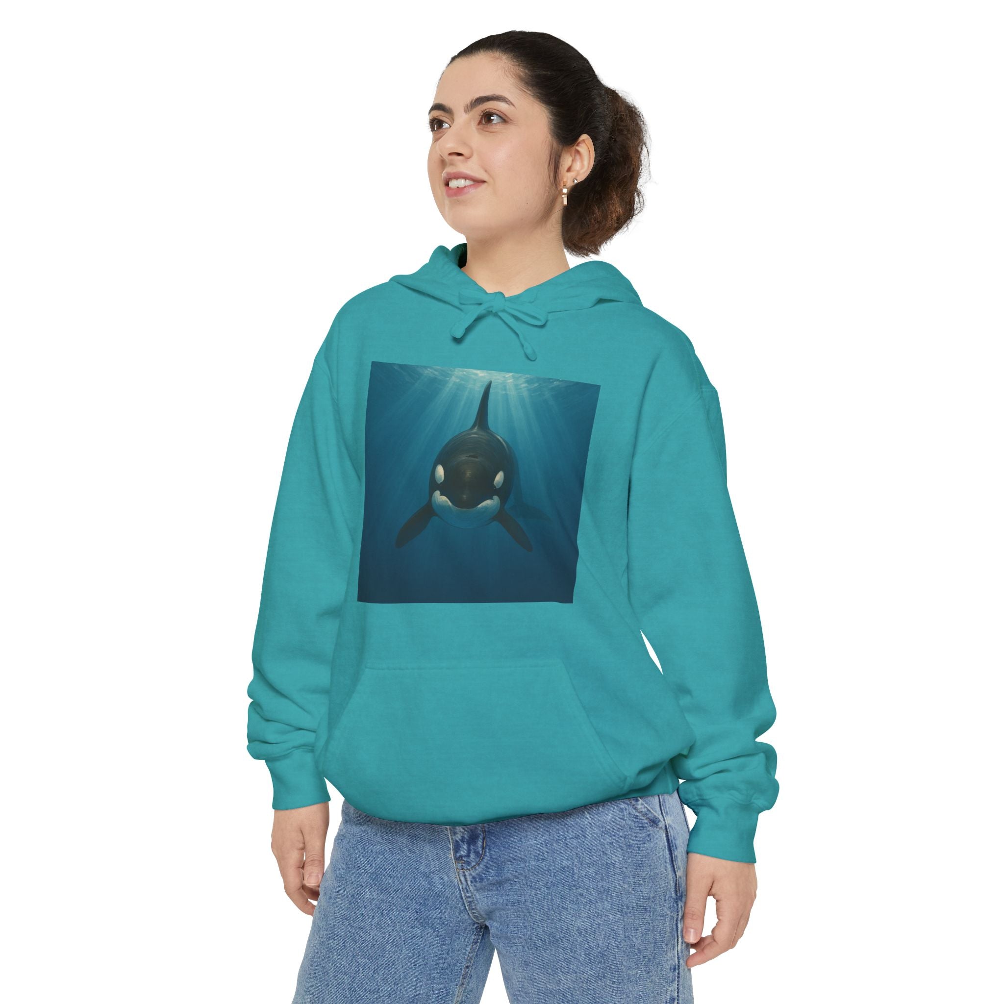 Orca Whale Pullover Hoodie