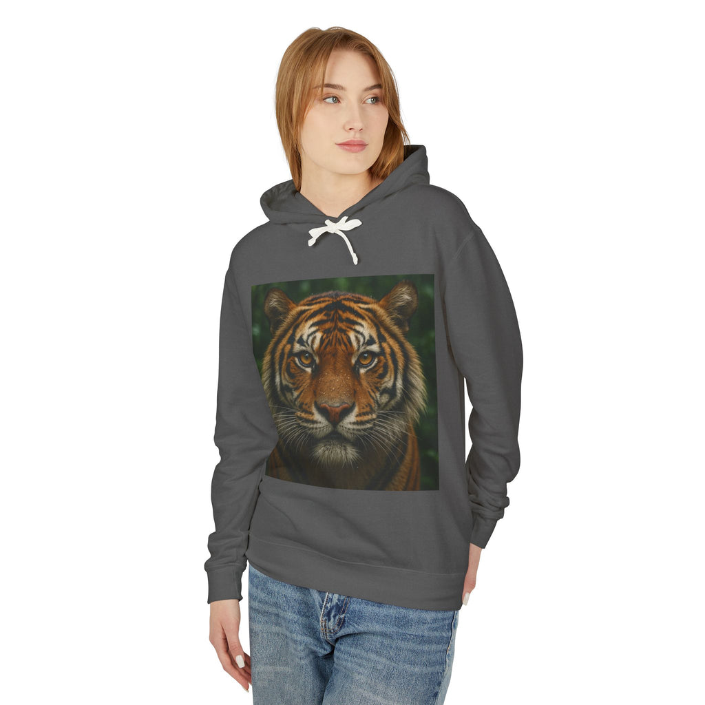Tiger Portrait Hoodie — Majestic Tiger Graphic Hooded Sweatshirt