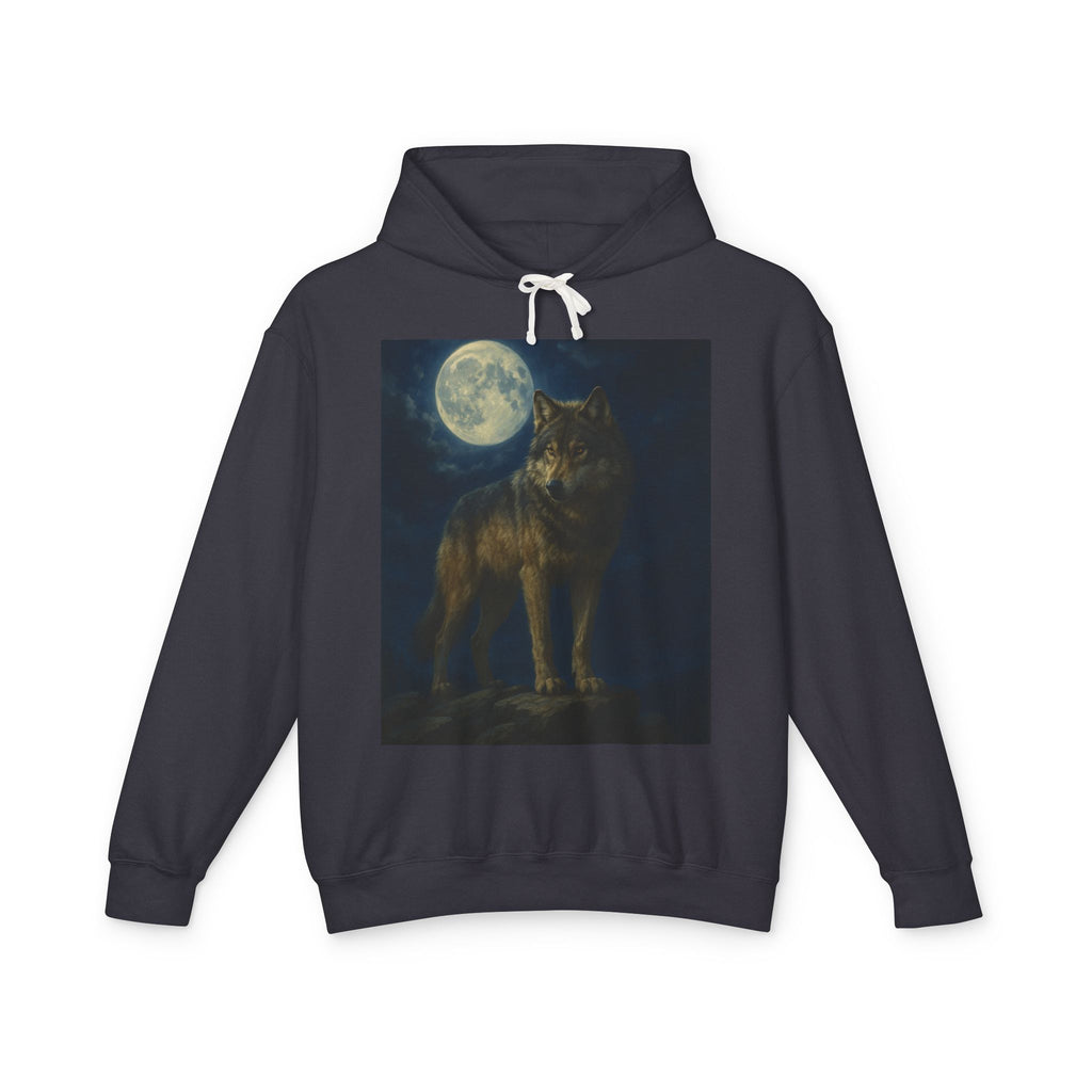 Wolf With Moon Hoodie