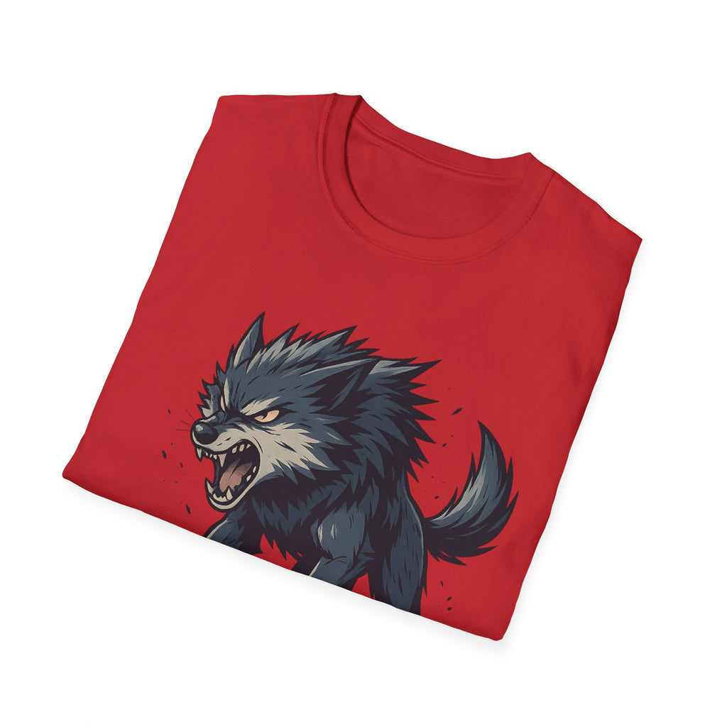Howling Wolf  T-Shirt | Fierce Wolf Night Forest Design