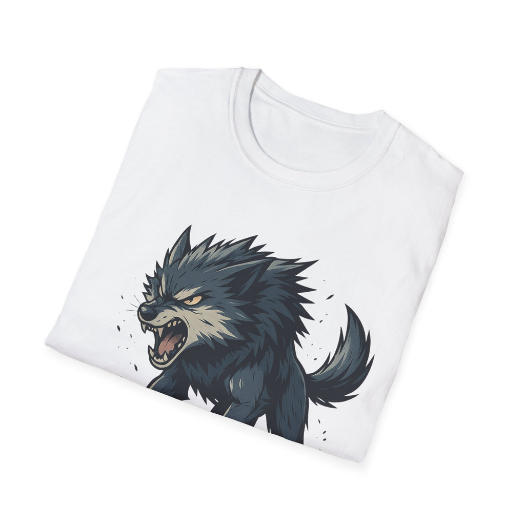 Howling Wolf  T-Shirt | Fierce Wolf Night Forest Design
