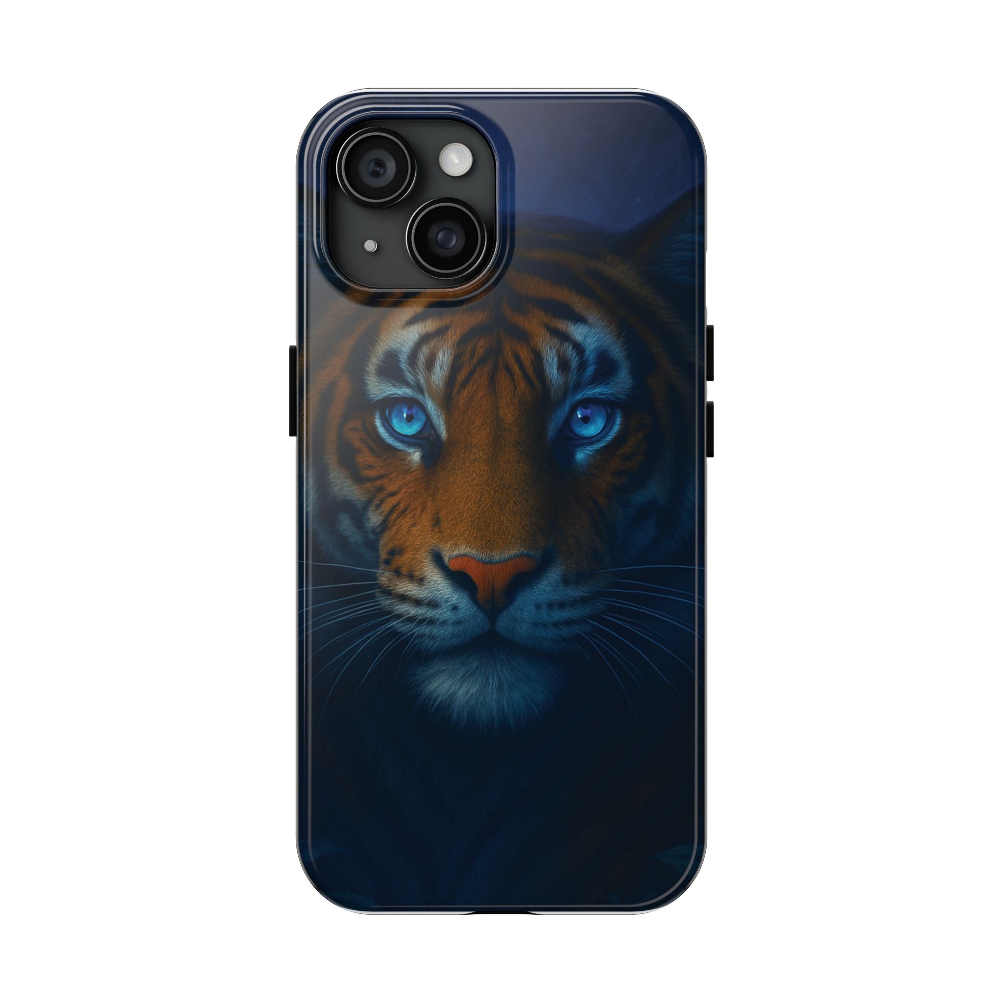 Tiger Eyes Tough Phone Case — Blue-Eyed Tiger Protective Smartphone Cover