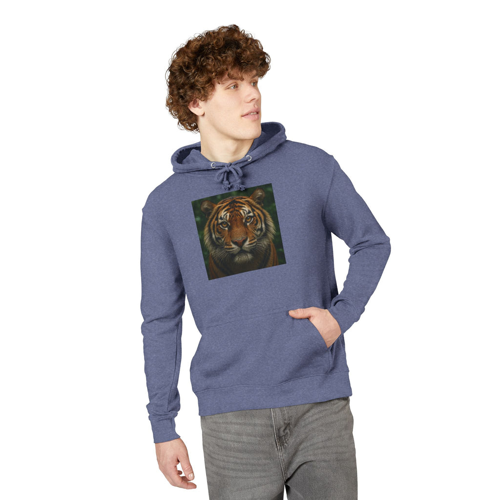 Tiger Face Hoodie — Realistic Bengal Tiger Graphic Pullover