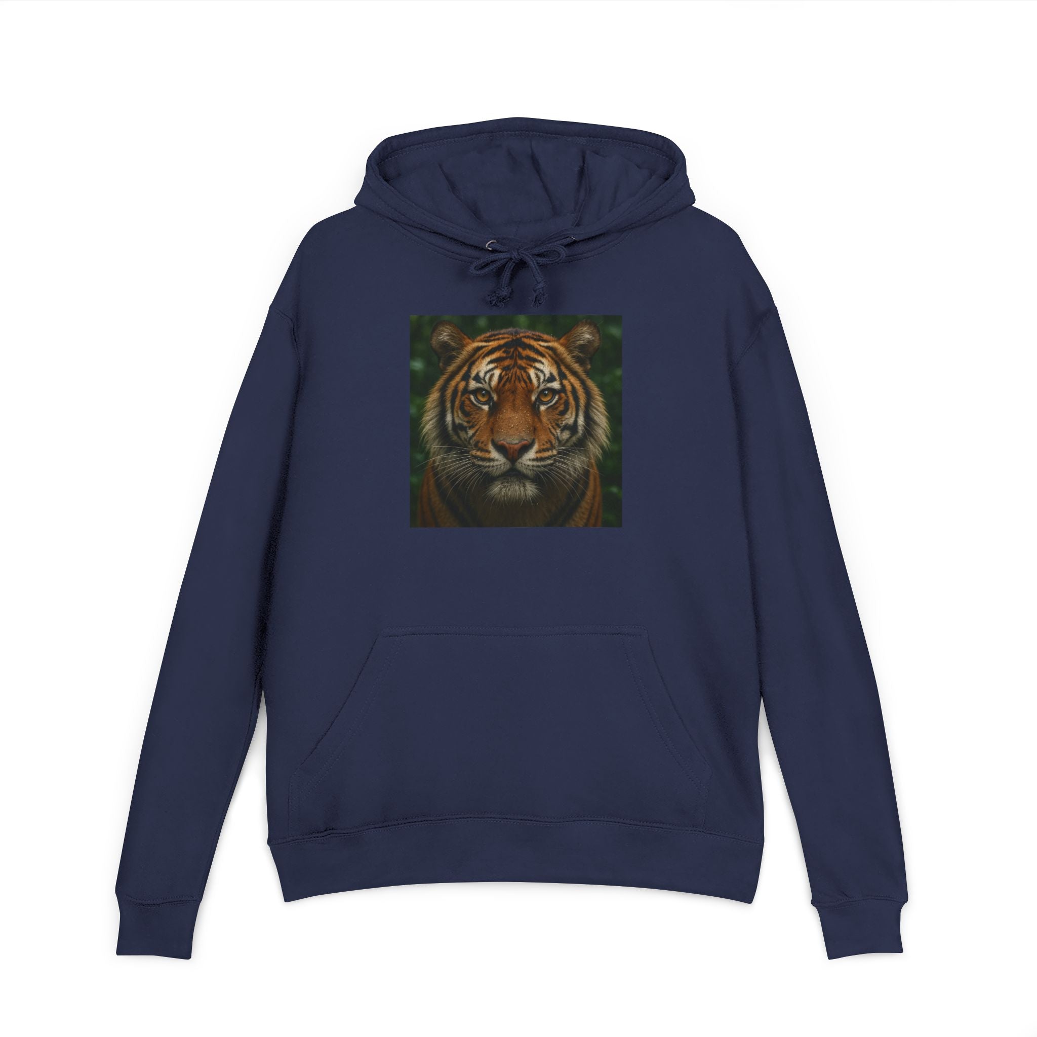 Tiger Face Hoodie — Realistic Bengal Tiger Graphic Pullover
