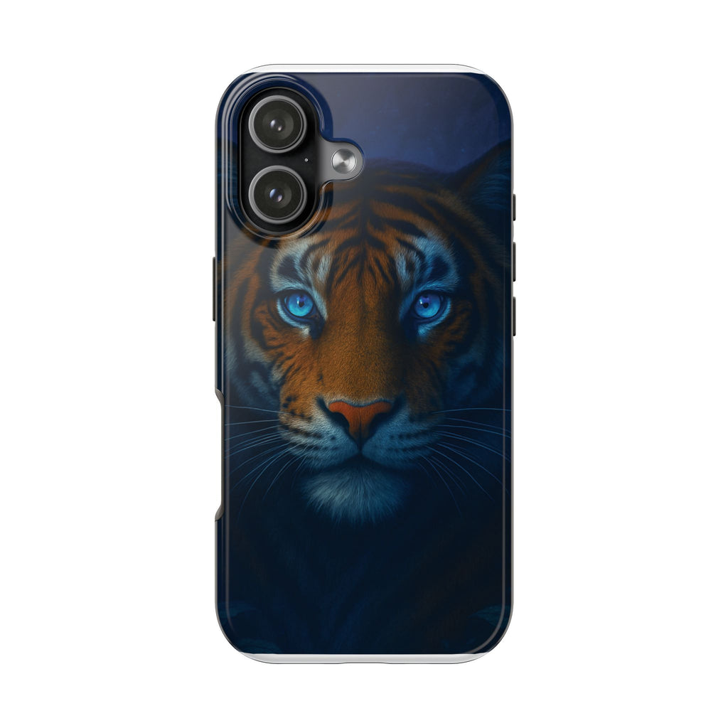 Tiger Eyes Tough Phone Case — Blue-Eyed Tiger Protective Smartphone Cover