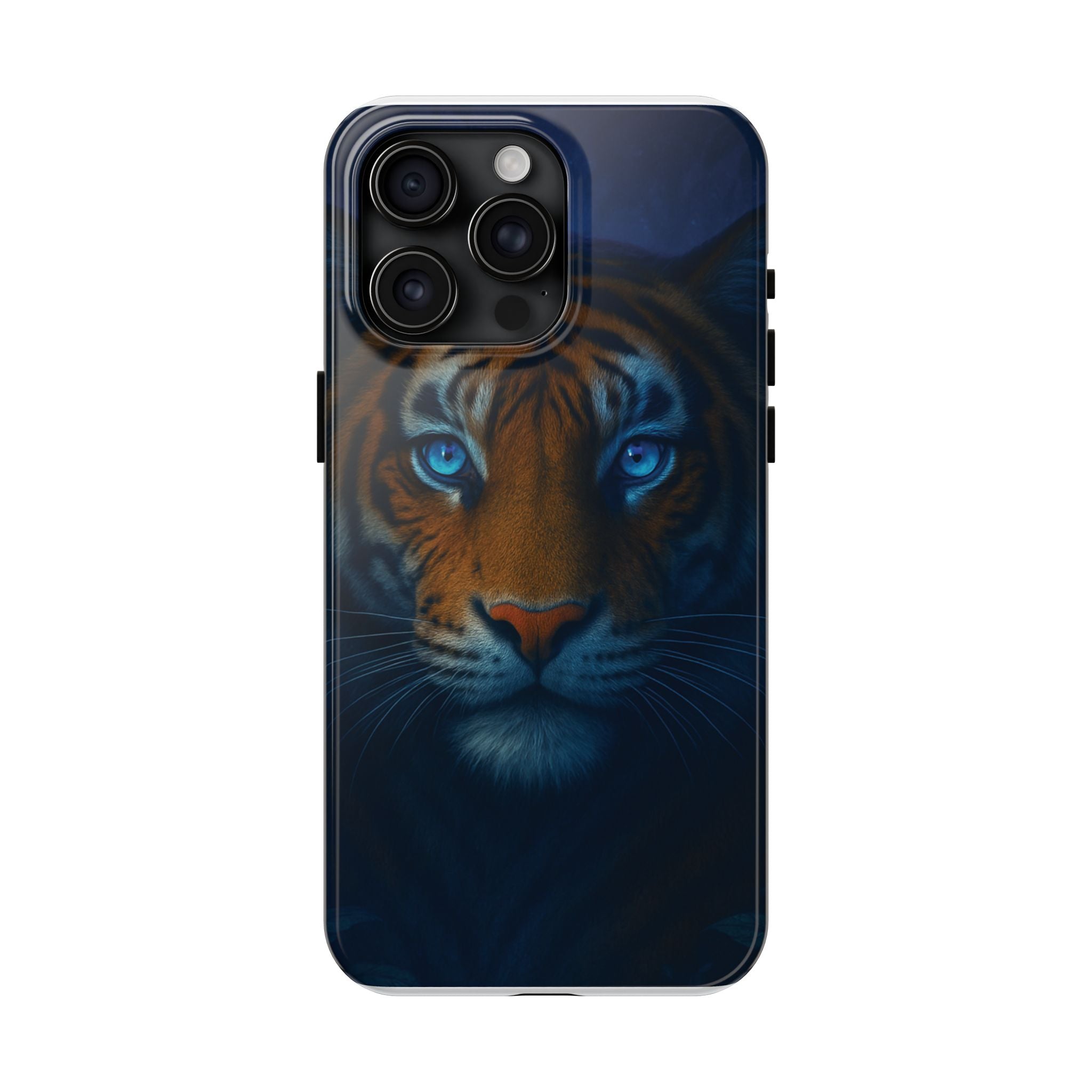 Tiger Eyes Tough Phone Case — Blue-Eyed Tiger Protective Smartphone Cover