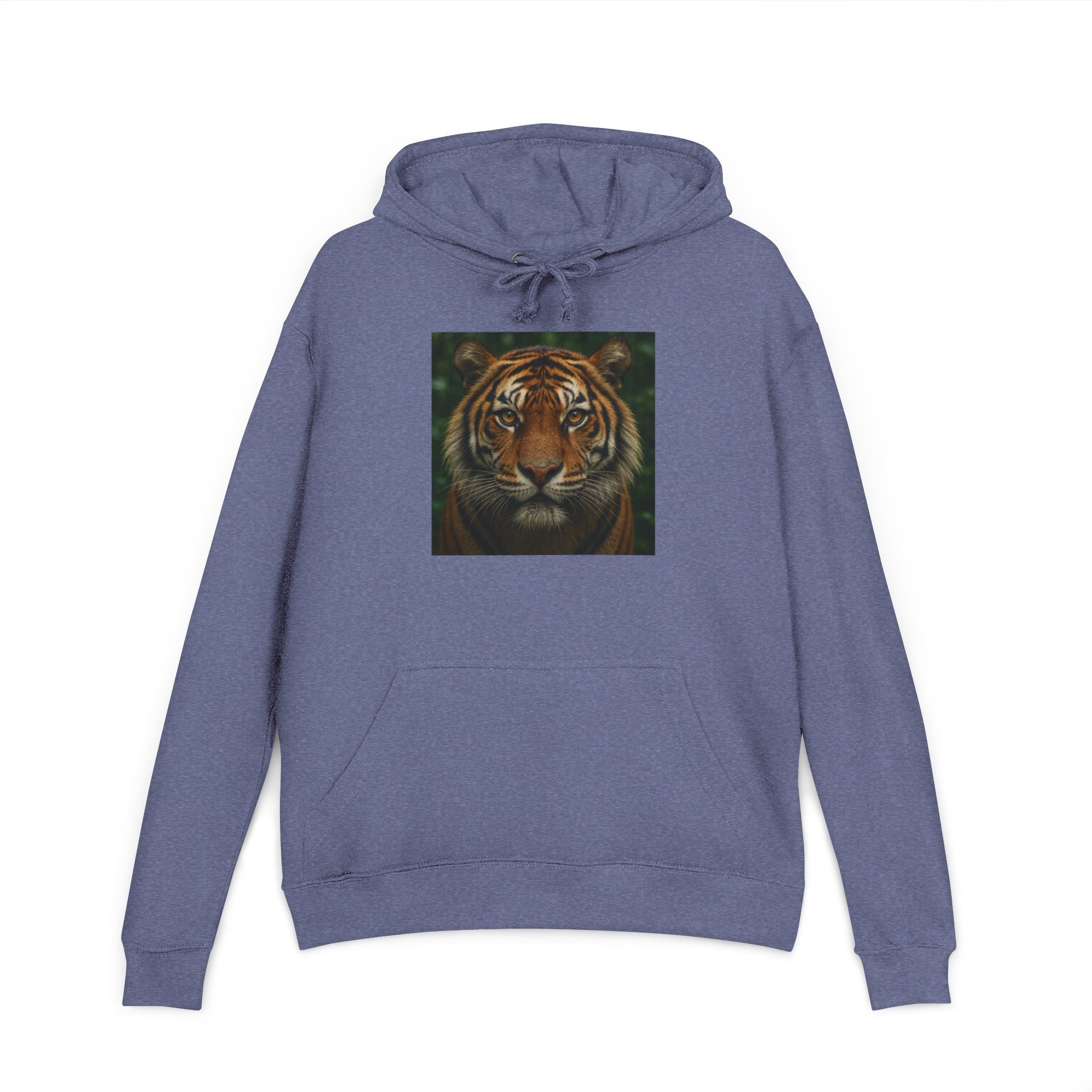Tiger Face Hoodie — Realistic Bengal Tiger Graphic Pullover