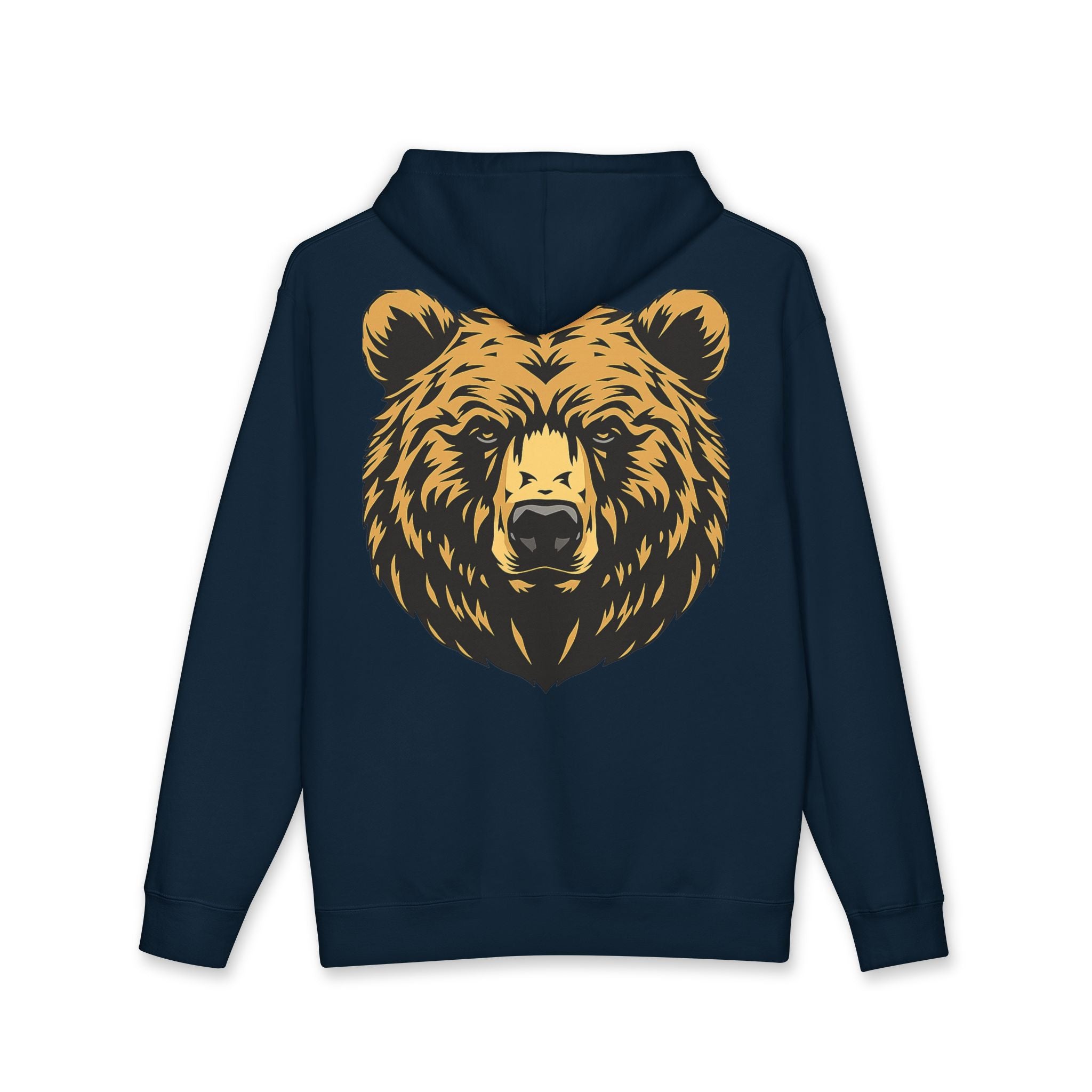 Bear Guardian Hoodie — Minimal Bear Emblem Pullover