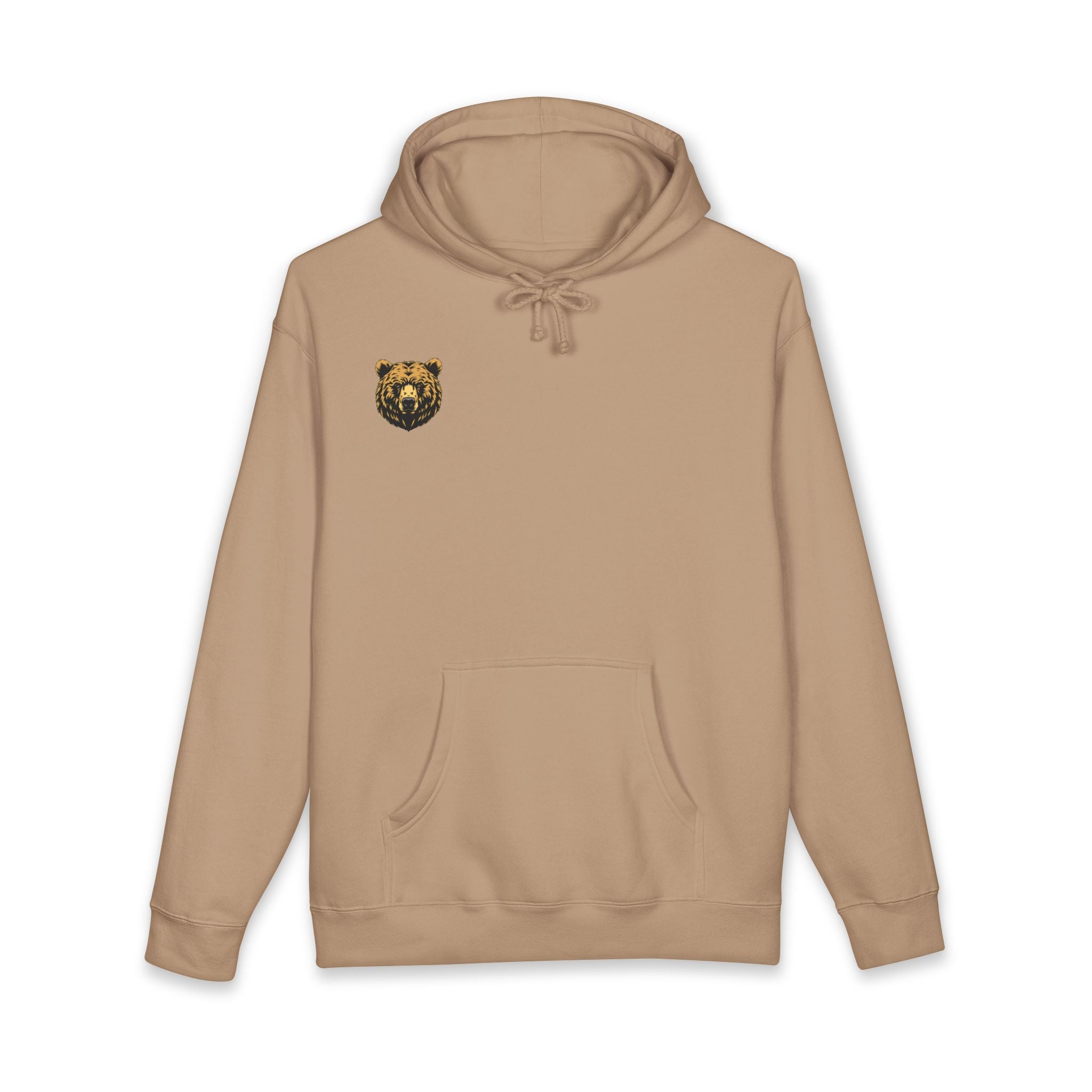 Bear Guardian Hoodie — Minimal Bear Emblem Pullover