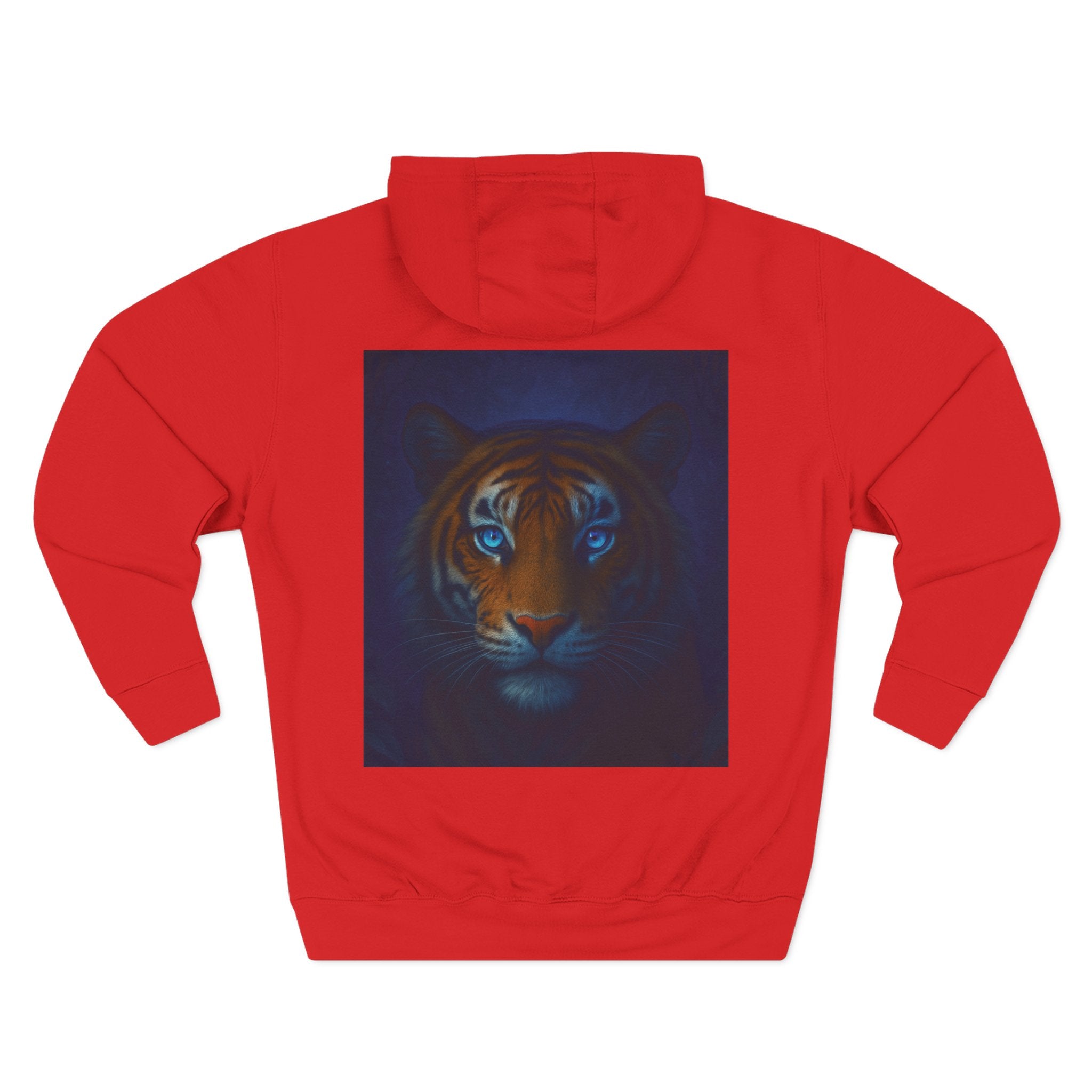 Blue-Eyed Tiger hoodie |Fleece Hoodie, Night Wildlife