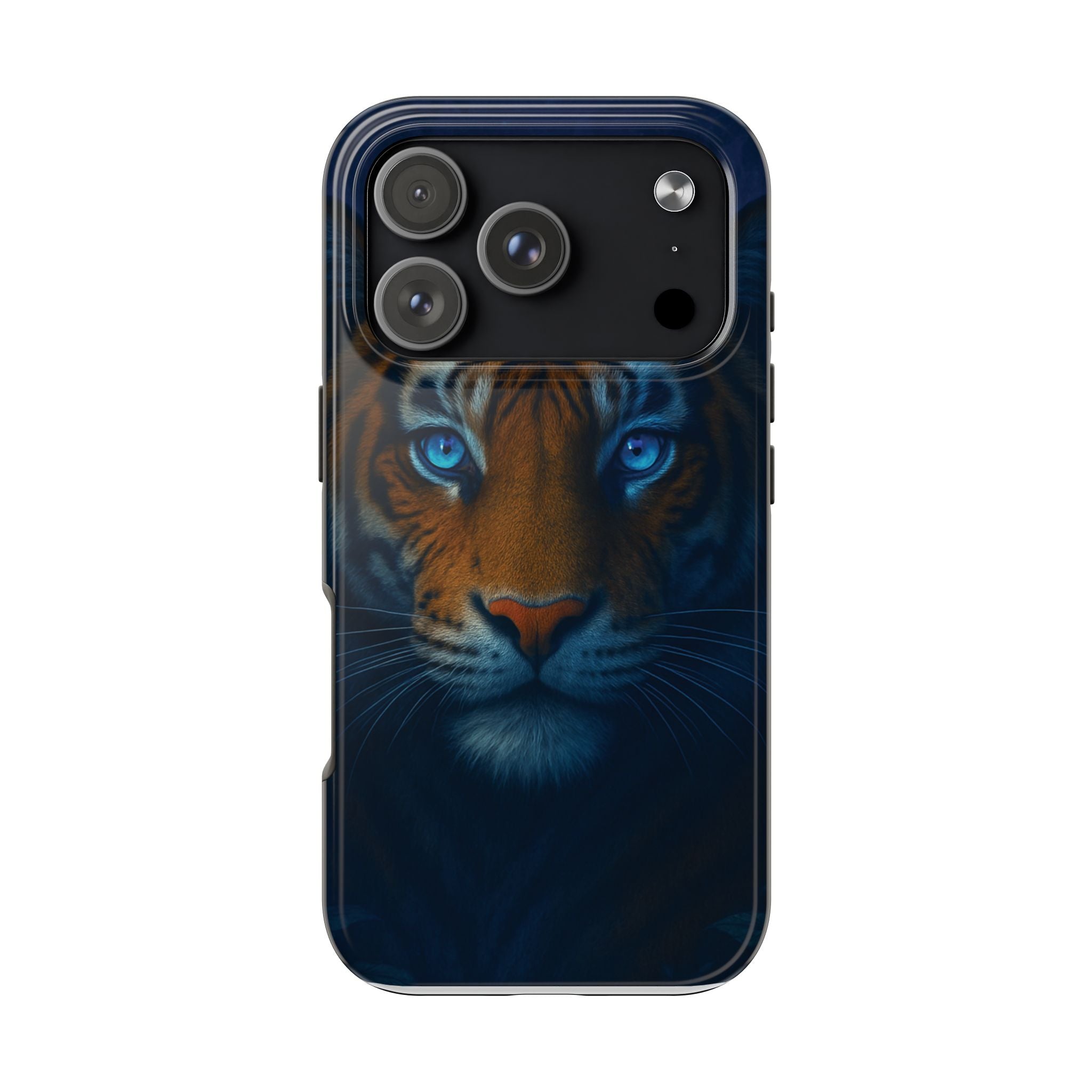 Tiger Eyes Tough Phone Case — Blue-Eyed Tiger Protective Smartphone Cover