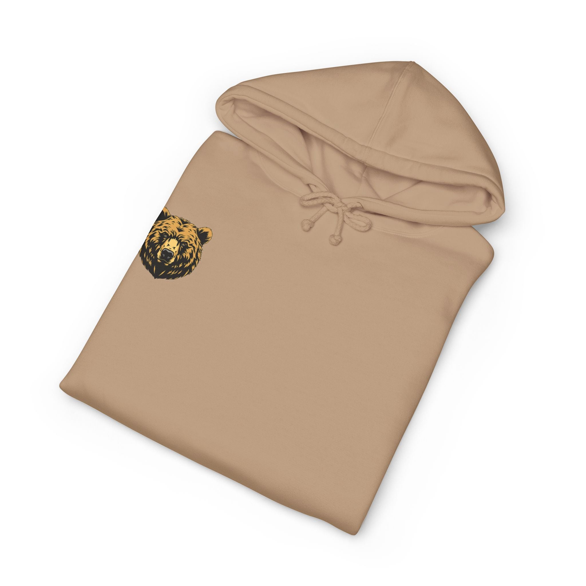 Bear Guardian Hoodie — Minimal Bear Emblem Pullover